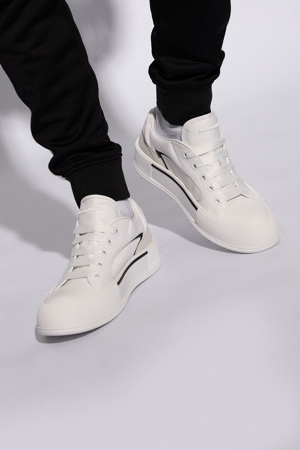 Alexander mcqueen lace up sneakers on sale